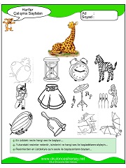 Z Sesi Çalışma Sayfaları